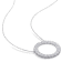 1 3/4 CT TGW Created Moissanite Open Circle Necklace in Sterling Silver