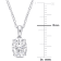 2 CT DEW Created Moissanite Solitaire Heart Design Pendant with Chain in
Sterling Silver