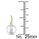 9-9.5MM Freshwater Cultured Pearl and Diamond Accent in 14K Yellow Gold