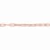 3.5MM Fancy Paperclip Chain Bracelet in 18K Rose Gold Over Sterling Silver