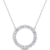 1 3/4 CT TGW Created Moissanite Open Circle Necklace in Sterling Silver