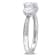 1-4/5 CT DEW Created Moissanite 3-Stone Engagement Ring in 10K White Gold