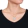 4 1/2 CT TGW Created White Sapphire Heart Pendant with Chain in Yellow
Plated Sterling Silver