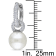 9-9.5MM South Sean Cultured Pearl and 1/2 CT TW Diamond Earrings in 14K
White Gold