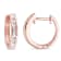 1/4 CT TW Diamond Hoop Earrings in 10k Rose Gold
