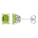 1 7/8 CT TGW Octagon Peridot Stud Earrings in Sterling Silver