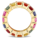 11 1/5 CT TGW Multi-Color Sapphire Eternity Ring in 14K Yellow Gold