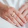 5-7.5MM Freshwater Cultured Pearl Heart Ring in Yellow Plated Sterling Silver