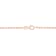 Oval Ball Chain Necklace in Rose Plated Sterling Silver