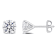 2 CT TW Lab-Grown Daimond Stud Earrings in Platinum (IGI Certified)