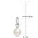11-11.5MM South Sea Cultured Pearl and 1/10 CT TW Diamond Earrings in
14K White Gold