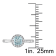 3/4 CT TGW Aquamarine and 1/10 CT TW Diamond Halo Ring in Sterling Silver