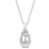 6.5-7MM Freshwater Cultured Pearl and Diamond Accent Pendant with Chain
in Sterling Silver