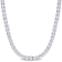 46 1/3 CT TGW Cubic Zirconia Tennis Necklace in Sterling Silver