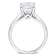 4-1/2 CT DEW Created Moissanite Solitaire Engagement Ring in 10K White Gold