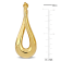 55MM Oval Twist Earrings in 18K Yellow Gold Over Sterling Silver