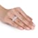 2 1/2 CT DEW Created Moissanite Anniversary Ring in Sterling Silver