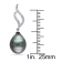 9-9.5MM Tahitian Cultured Pearl and Diamond Accent Drop Earrings in 10K
White Gold