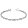 2 3/4 CT DEW Created Moissanite S-Link Tennis Bracelet in Sterling Silver