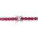 14 1/2 CT TGW Created Ruby Tennis Bracelet with Sterling Silver