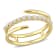 1/3 CT TGW Lab Grown Diamond Coil Ring 1in 18K Yellow Gold Plated
Sterling Silver