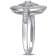 1/4 CT TW Diamond Vintage Marquise Shaped Halo Ring in Sterling Silver