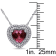 2 CT TGW Rhodolite and 1/4 CT TW Diamond Heart Pendant with Chain in 14K
White Gold
