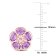 3 1/6 CT TGW Amethyst and White Topaz Stud Earrings in 18K Rose Gold
Over Sterling Silver