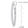 1/2 CT TW Diamond Vintage Hoop Earrings in 10k White Gold