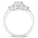 1 2/5 CT DEW Created Moissanite Engagement Ring in Sterling Silver