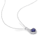 2 1/4 CTW Created Blue Sapphire and Diamond Accent Heart Twist Sterling
Silver Pendant with Chain