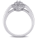 1/4 CT TW Diamond Vintage Marquise Shaped Halo Ring in Sterling Silver
