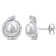 8-8.5MM Freshwater Cultured Pearl and Diamond Accent Halo Stud Earrings
in Sterling Silver