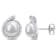 8-8.5MM Freshwater Cultured Pearl and Diamond Accent Halo Stud Earrings
in Sterling Silver