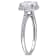 2 CT DEW Created Moissanite and 1/4 CTW Diamond Halo Engagement Ring 14K
White Gold