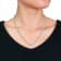 1 5/8 CT TGW Created White Sapphire Necklace in Sterling Silver