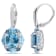 7-7/8ctw Sky, London and Swiss Blue Topaz Floral Drop Earrings in
Sterling Silver