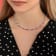 20 CT TGW Created Pink Sapphire Alternate Leaf Necklace in Sterling Silver