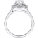 1 3/8 CT TW Lab-Grown Diamond Double Halo Ring in 14K White Gold