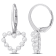 2-2.5MM Freshwater Cultured Pearl Heart Earrings in 14K White Gold