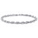 3.7MM Singapore Chain Bracelet in Sterling Silver
