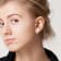 2-2.5MM Freshwater Cultured Pearl Mini Hoop Earrings in 10K White Gold