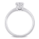3/4 CT DEW Created Moissanite Solitaire Engagement Ring 14K White Gold