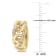1/8 CT TW Diamond Link Chain Hoop Earrings in 14k Yellow Gold