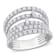 2 CT TW Diamond Split Shank Ring in 14K White Gold