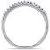 1/7 CT TW Diamond Semi-Eternity Ring in Sterling Silver