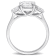 2 3/4 CT TGW Created Moissanite 3-Stone Ring in Sterling Silver