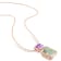 20 1/8 CT TGW Green Quartz and Rose de France Pendant with Chain in Rose
Plated Sterling Silver