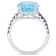 10 1/5 CT TGW London Blue Topaz & Sky Blue Topaz Ring in Sterling
Silver with Black Rhodium