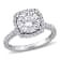 2-1/2 CT DEW Created Moissanite Halo Engagement Ring in 10K Gold